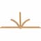 Ekena Millwork Redmond Smooth Timber Gable Bracket, Western Red Cedar, 84"W x 49"H x 1 1/2"D x 3 1/2"F, 14/12 Pitch GBW084X49X0204RED00SWR - alternate 2